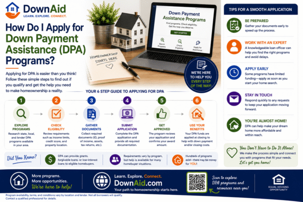 How Do I Apply for Down Payment Assistance (DPA) Programs?