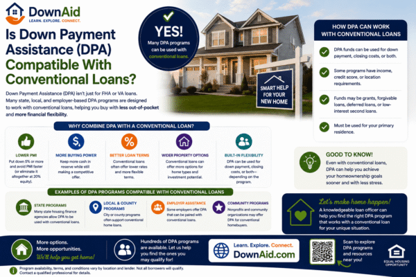 Is Down Payment Assistance (DPA) Compatible With Conventional Loans?