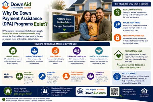 Why Do Down Payment Assistance (DPA) Programs Exist?
