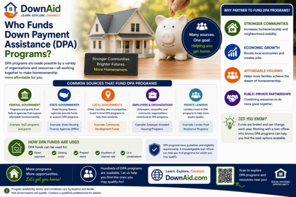 Who Funds Down Payment Assistance (DPA) Programs?