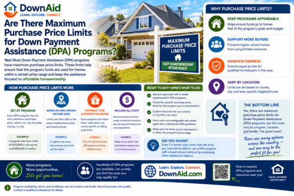 Are There Maximum Purchase Price Limits for Down Payment Assistance (DPA) Programs?