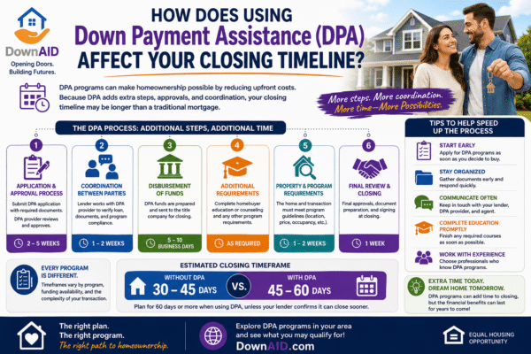 What to Expect When Using Down Payment Assistance (DPA) Programs: Understanding the Timeline to Closing