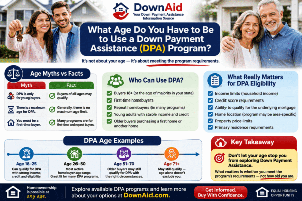 What Age Do You Have to Be to Use a Down Payment Assistance (DPA) Program?